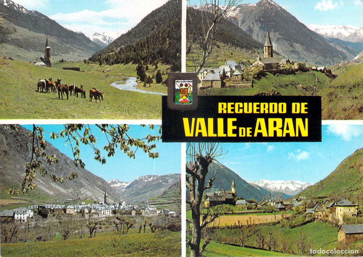 Postales: Postal Recuerdo de Valle de Ar&aacute;n, Pirineo Catal&aacute;n