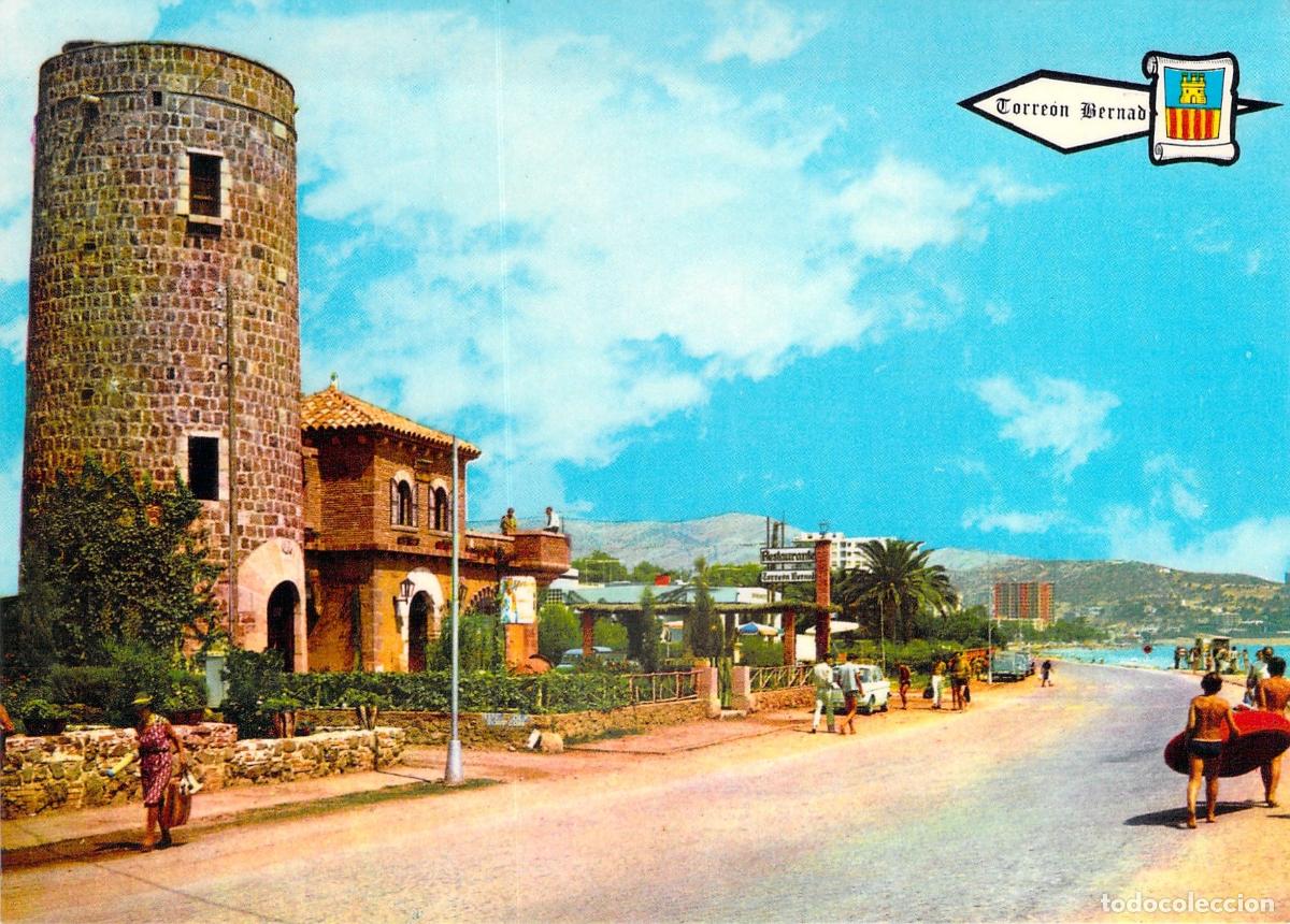 Postales: Postal Torre&oacute;n Bernad y Playa de Benicasim, Castell&oacute;n