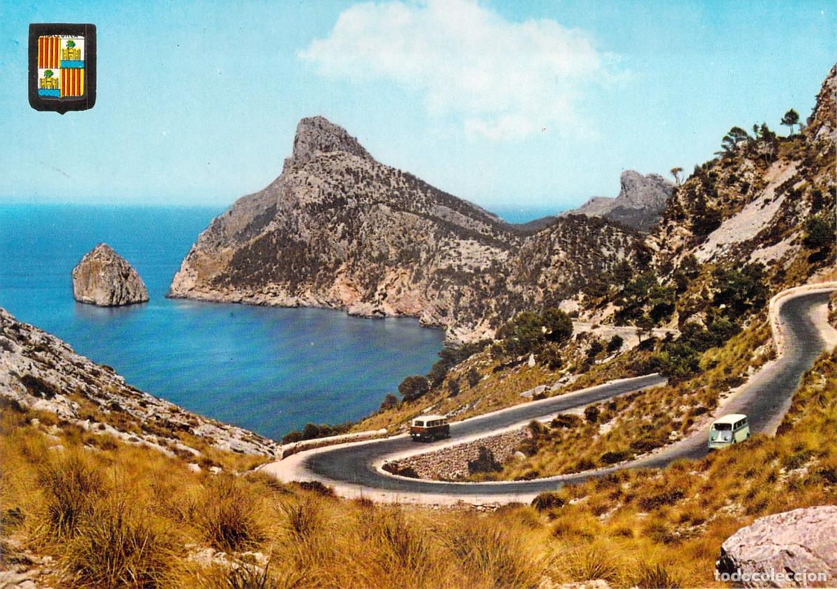 Postales: Postal de Mallorca - Camino de Formentor y Es Colom&eacute;, Pollensa