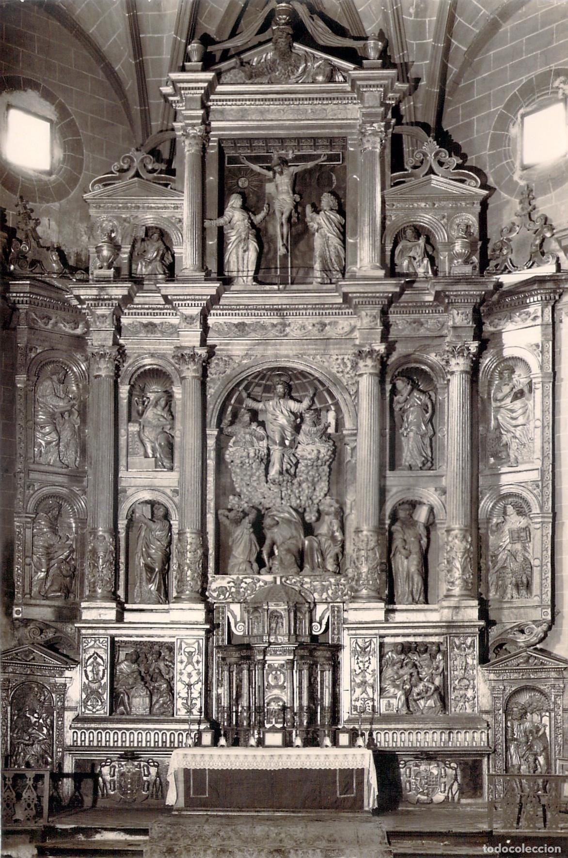 Postales: Postal de la Catedral de Albarrac&iacute;n Altar Mayor Barroco