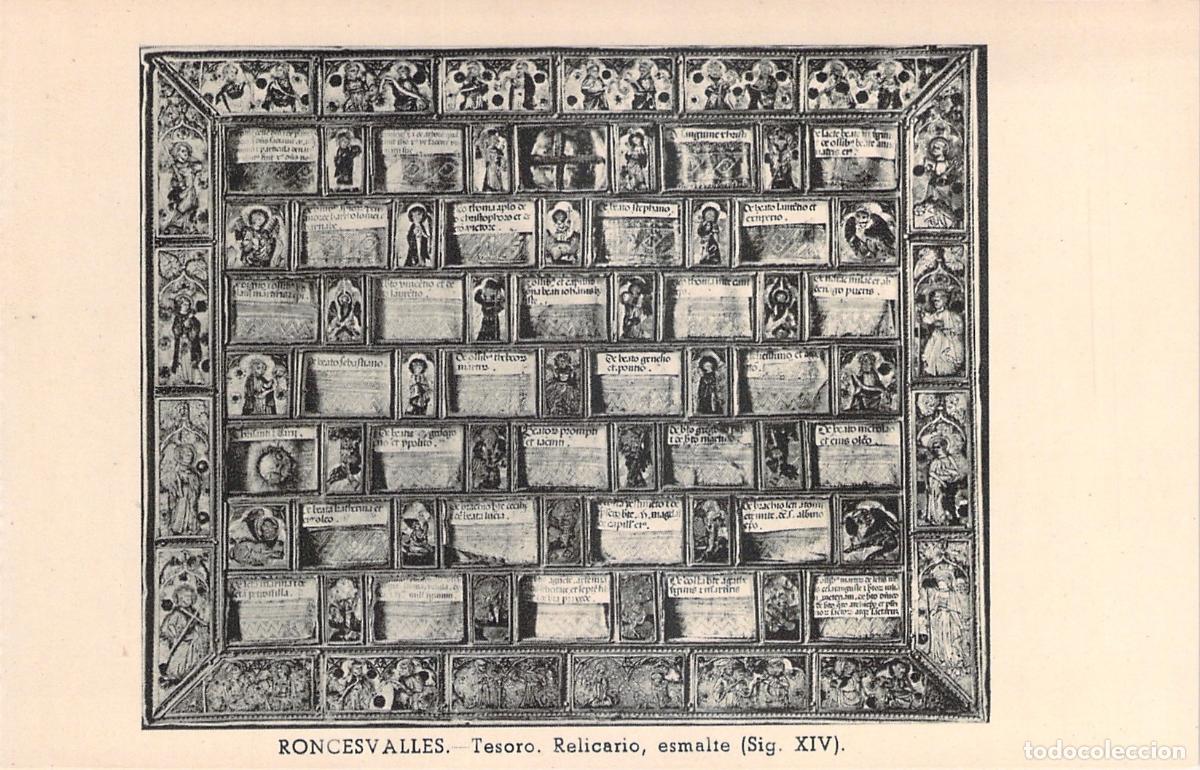 Postales: Postal de Roncesvalles, Tesoro del Relicario de Esmalte