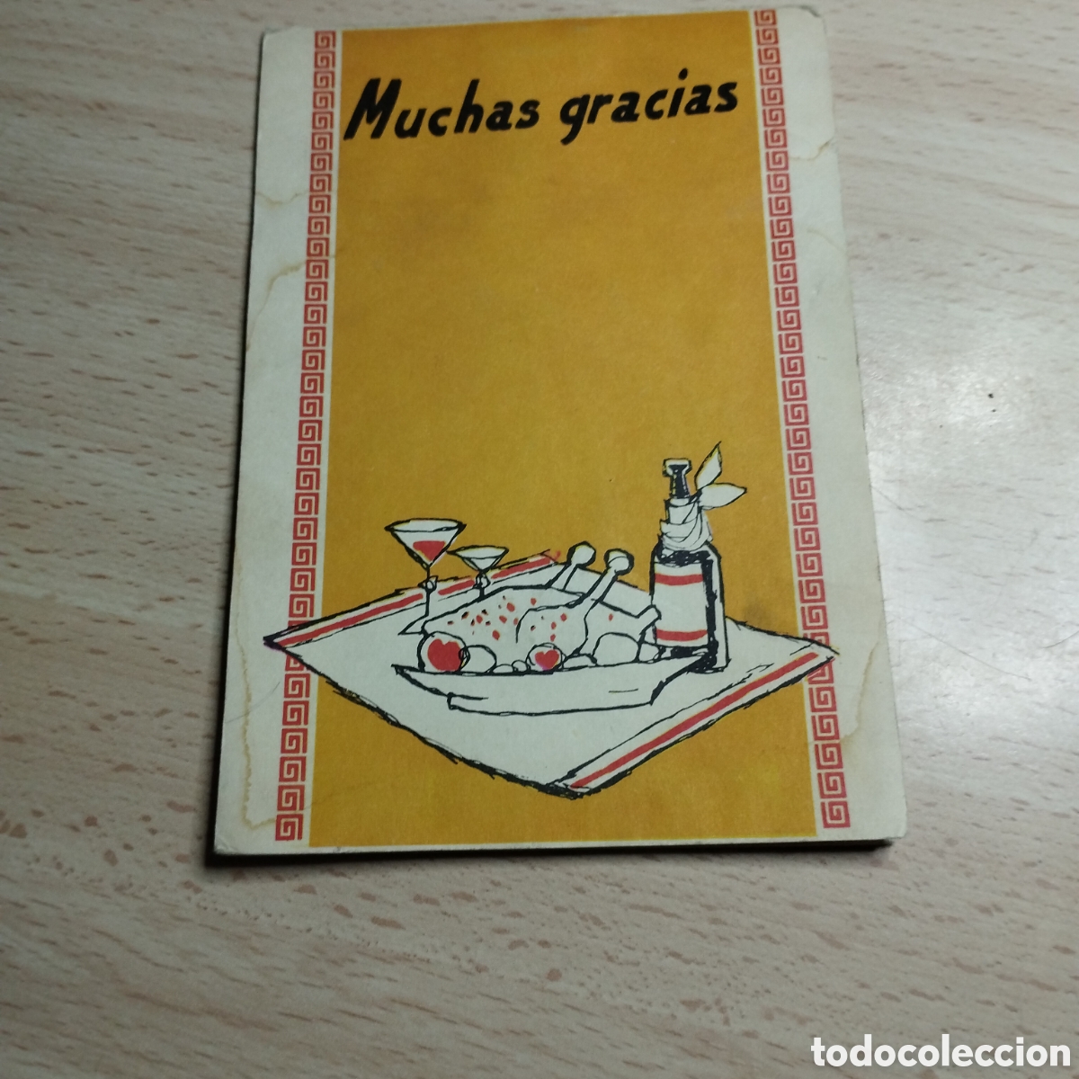 Postales: Tarjeta felicitaci&oacute;n pop-up. 1965. Ortiz-Madrid. YX-5. Muchas gracias he comido muy bien.