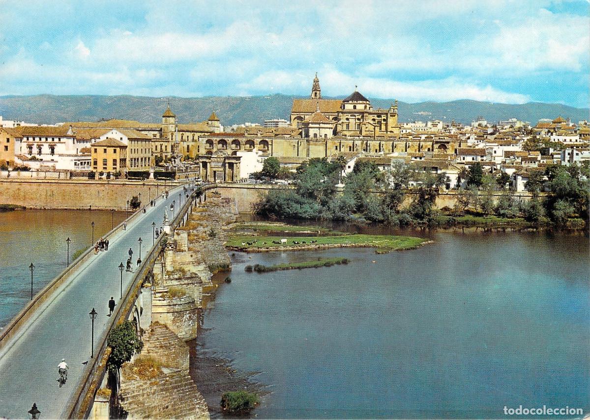 Postales: Postal de C&oacute;rdoba con el Puente Romano y la Mezquita-Catedral