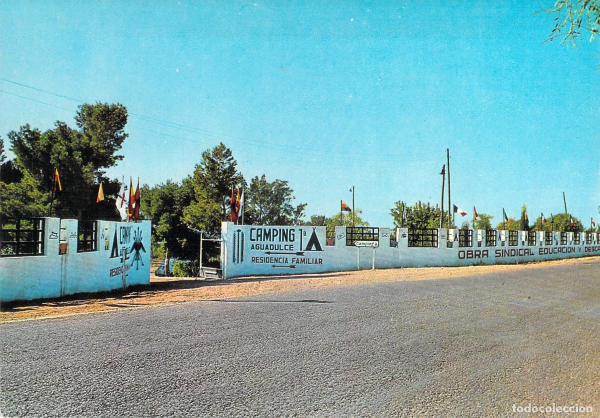 Postales: Postal Camping Aguadulce Obra Sindical Educaci&oacute;n y Descanso Almer&iacute;a