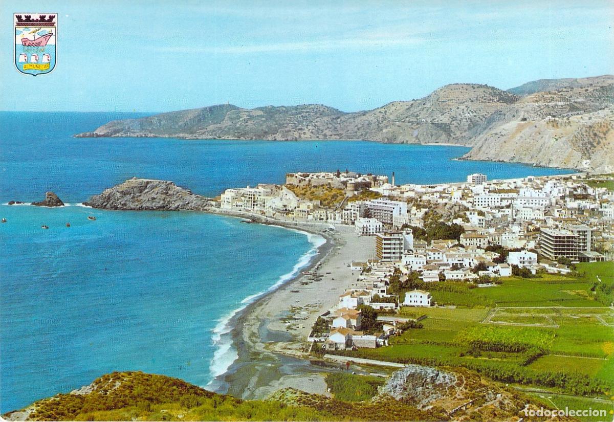 Postales: Postal de Vista General de Almu&ntilde;&eacute;car, Granada