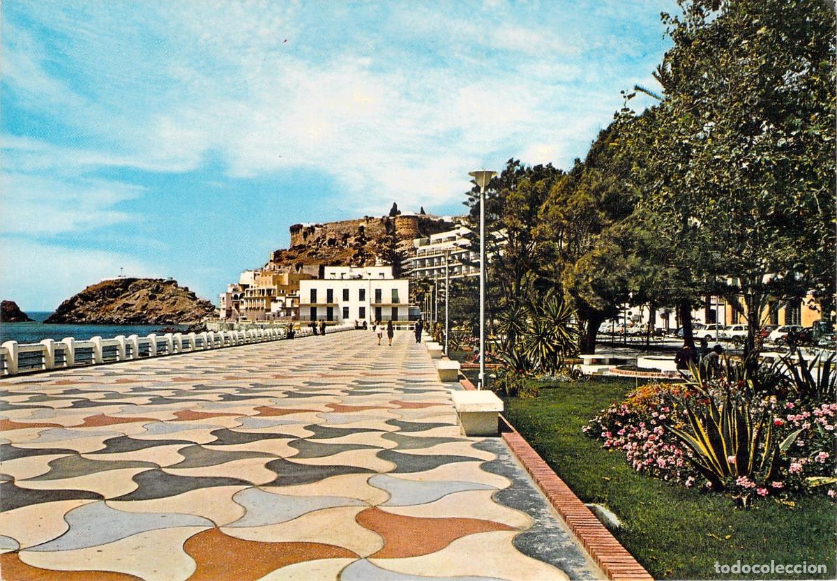 Postales: Postal de Almu&ntilde;&eacute;car, Paseo del Altillo y Costa Tropical