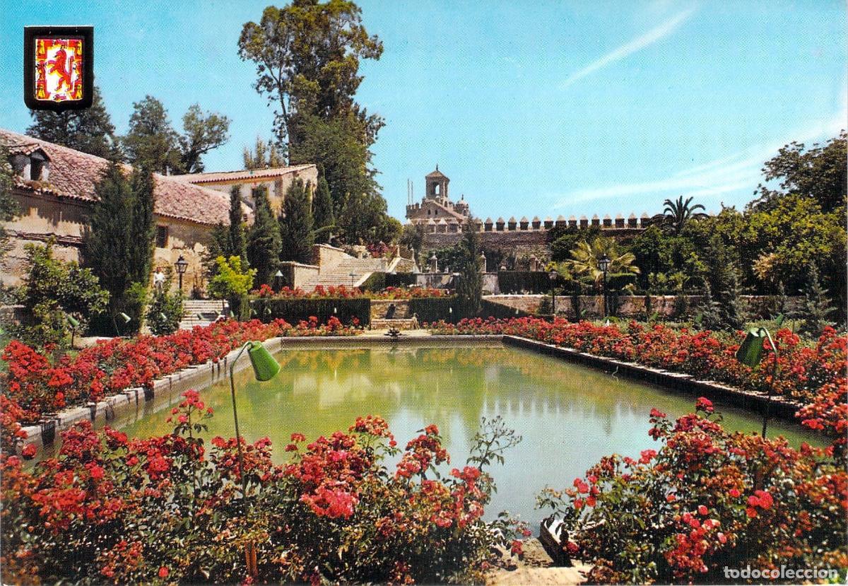 Postales: Postal de los Jardines del Alc&aacute;zar en C&oacute;rdoba