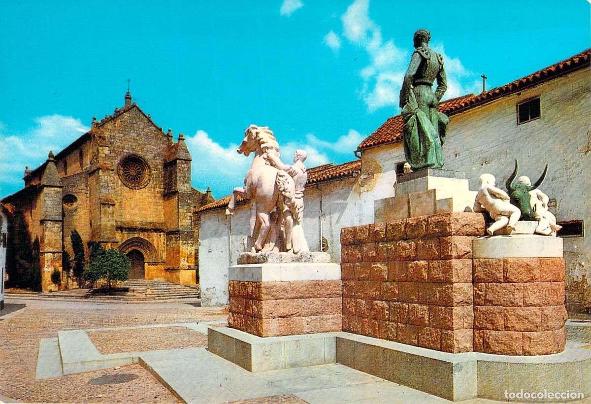 Postales: Postal Monumento a Manolete e Iglesia de Santa Marina en C&oacute;rdoba