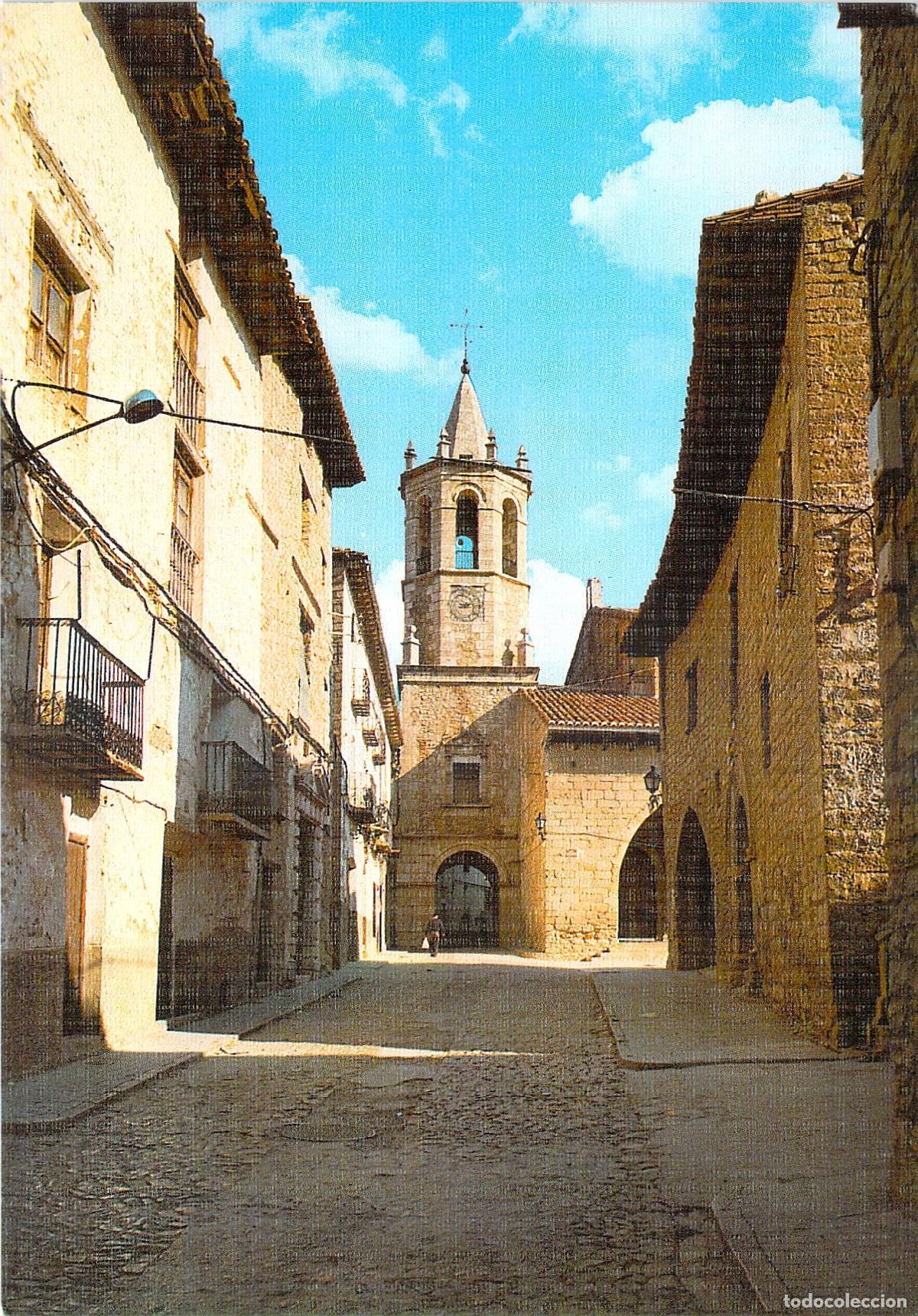 Postales: Postal de Cantavieja Teruel Calle Mayor y Torre Campanario