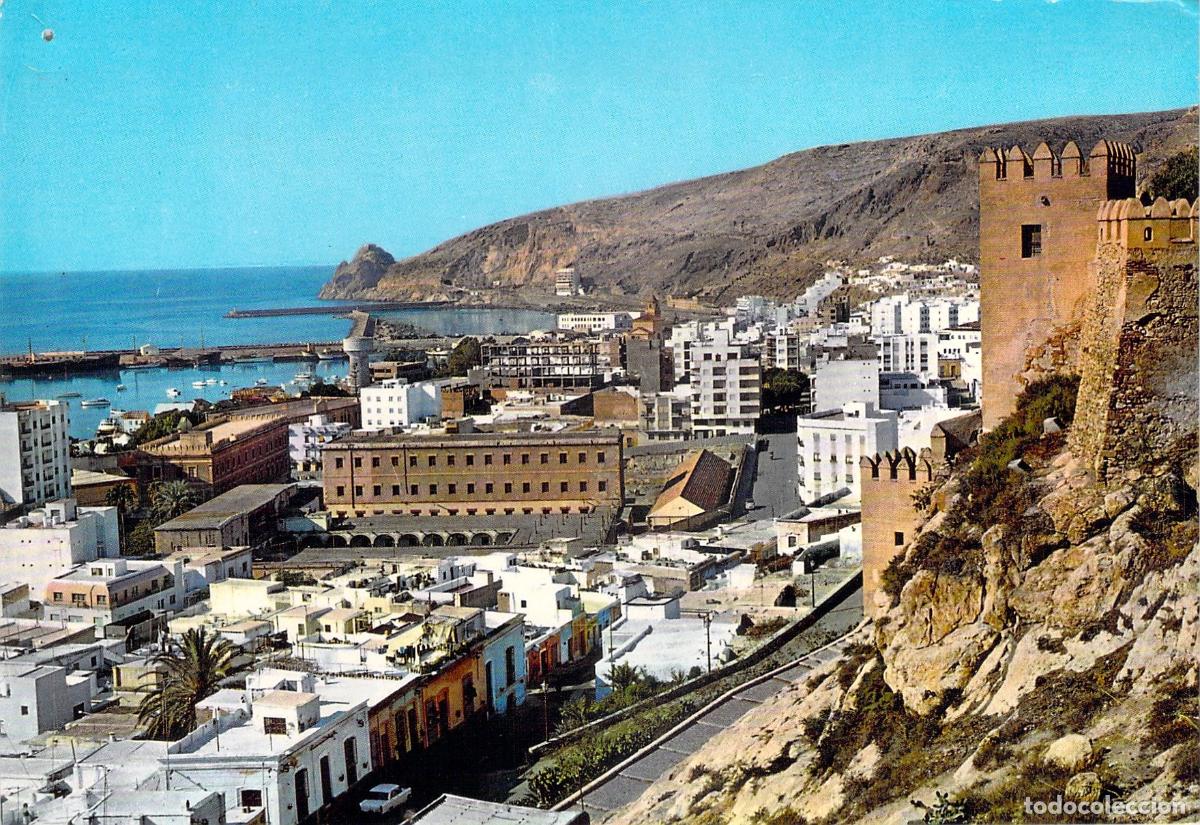 Postales: Postal de Almer&iacute;a - Vista Parcial desde la Alcazaba y Puerto