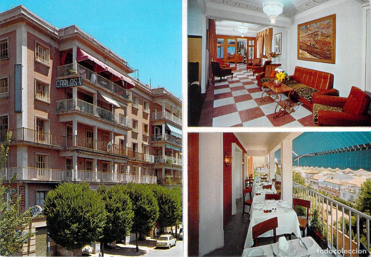 Postales: Postal Hostal Carlos V Granada Vista M&uacute;ltiple Exterior e Interior