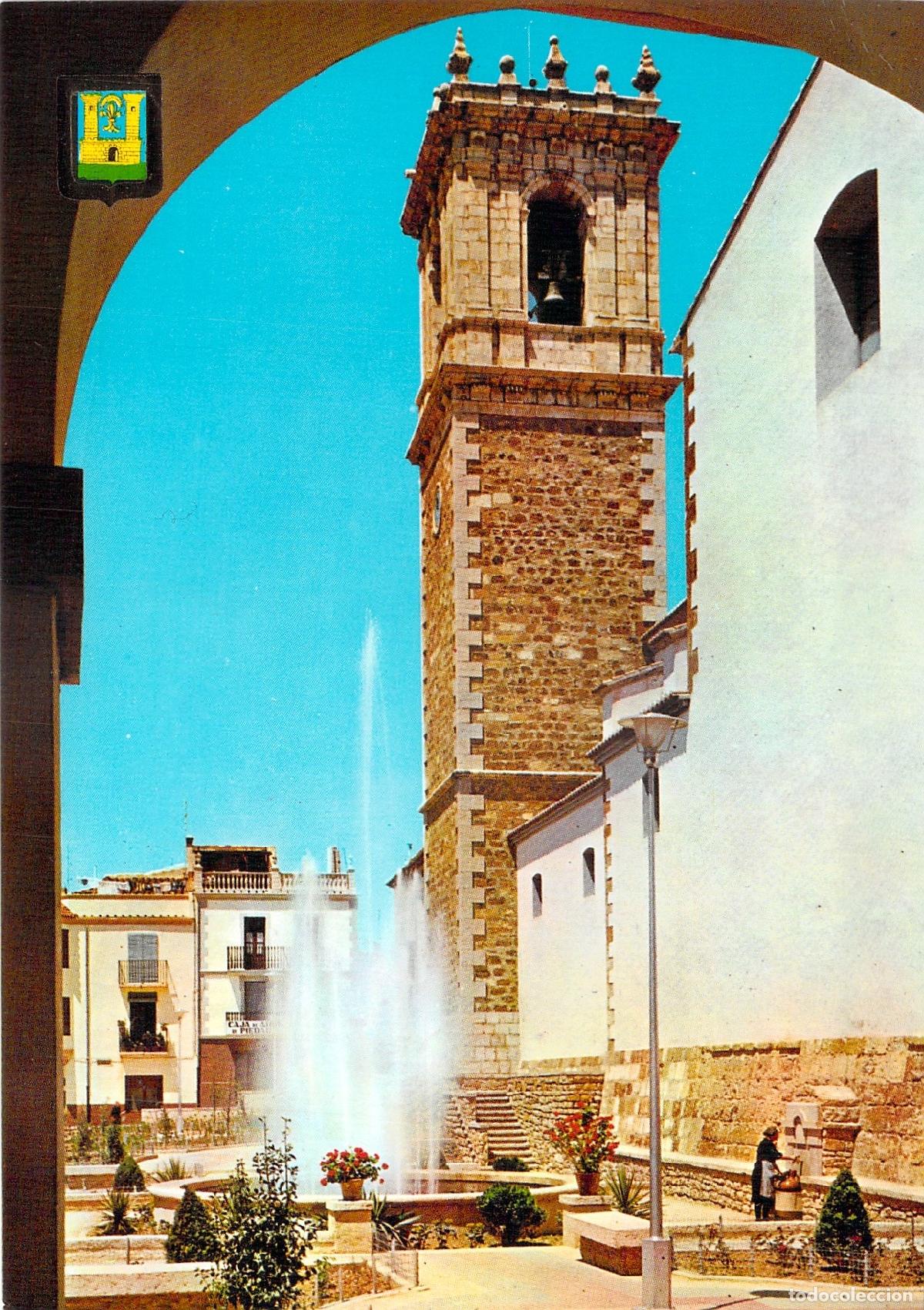 Postales: Postal Plaza Mayor y Campanario de Benasal, Castell&oacute;n