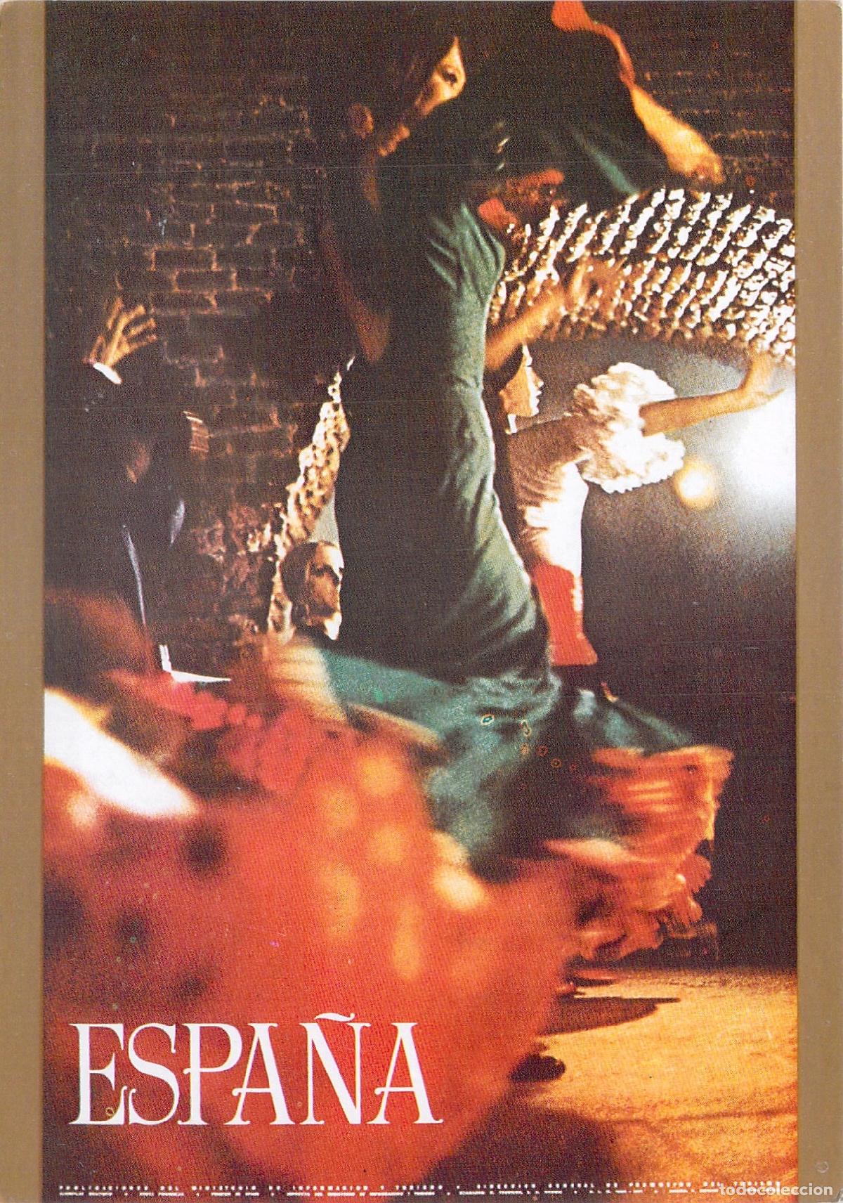 Postales: Postal Cartel Tur&iacute;stico de Espa&ntilde;a Baile Flamenco Fournier