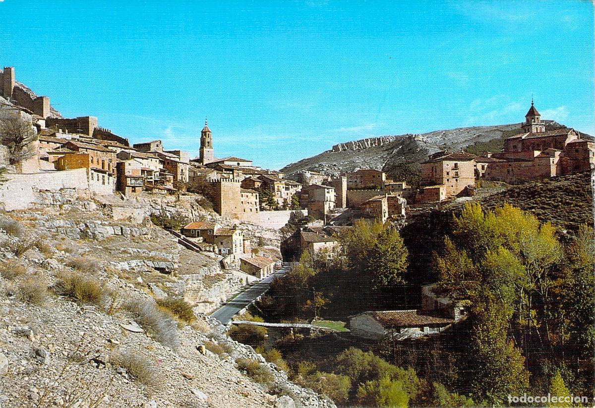 Postales: Postal de Albarrac&iacute;n, Teruel - Vista Panor&aacute;mica y R&iacute;o Guadalaviar