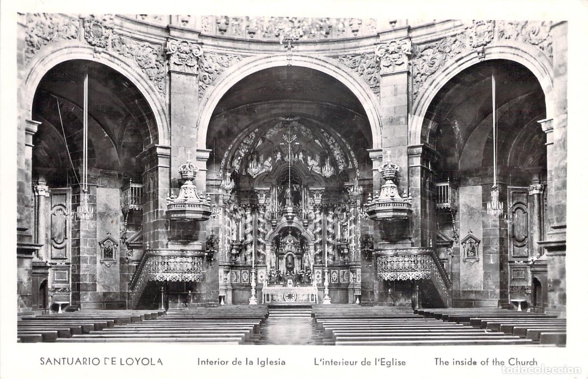 Postais: Postal del Interior de la Iglesia del Santuario de Loyola, Azpeitia
