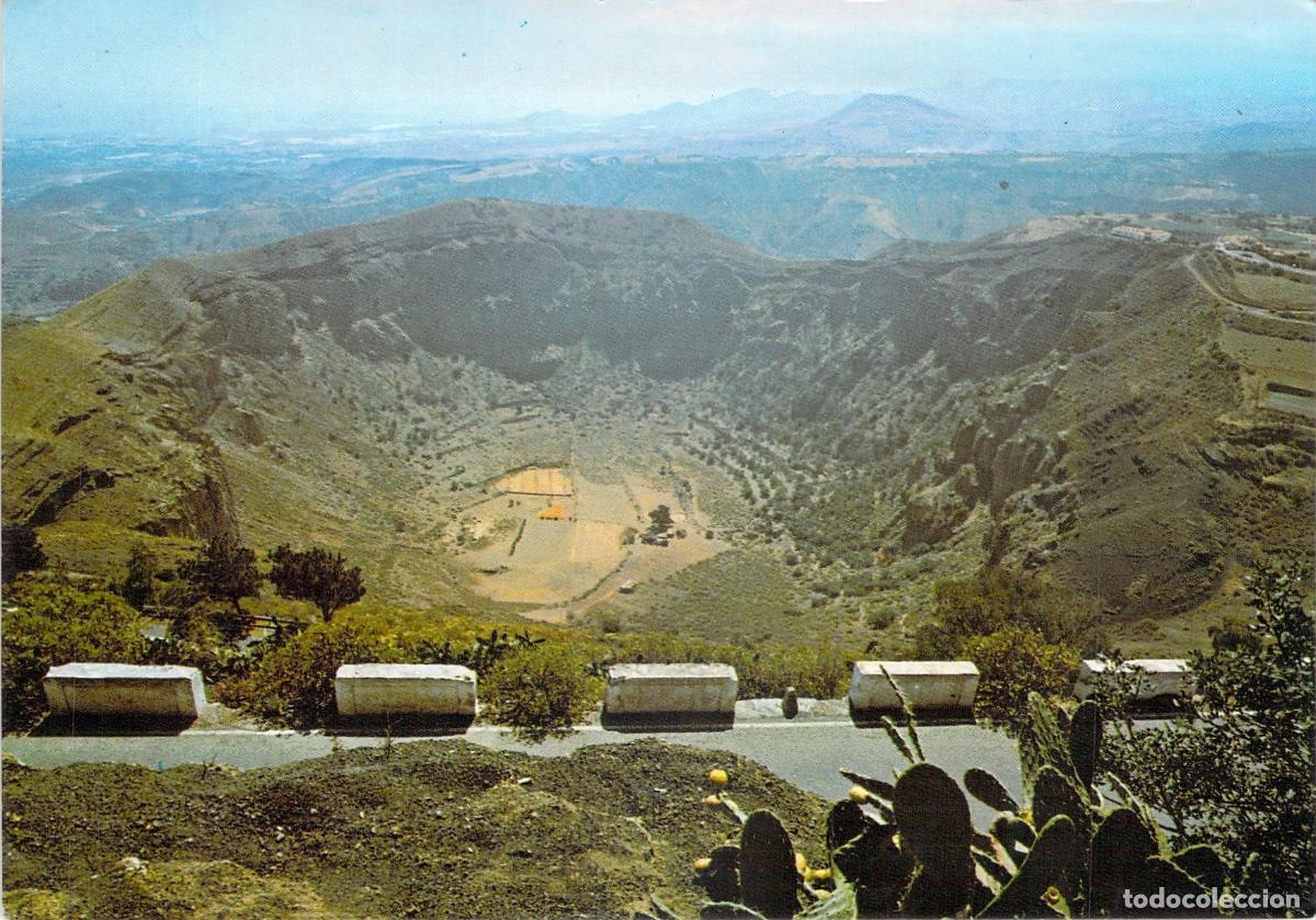 Postales: Postal de la Caldera de Bandama, Gran Canaria, Paisaje Volc&aacute;nico