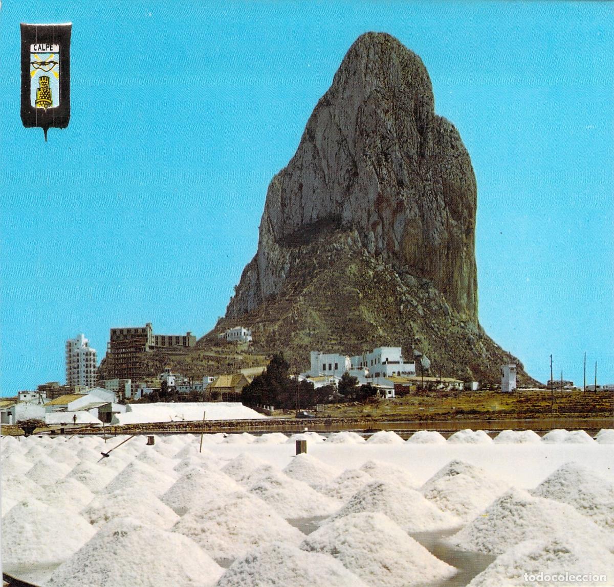 Postales: Postal de Calpe Alicante Salinas y Pe&ntilde;&oacute;n de Ifach