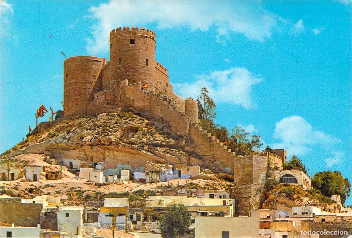 Postales: Postal de la Alcazaba y Cuevas de la Chanca en Almer&iacute;a