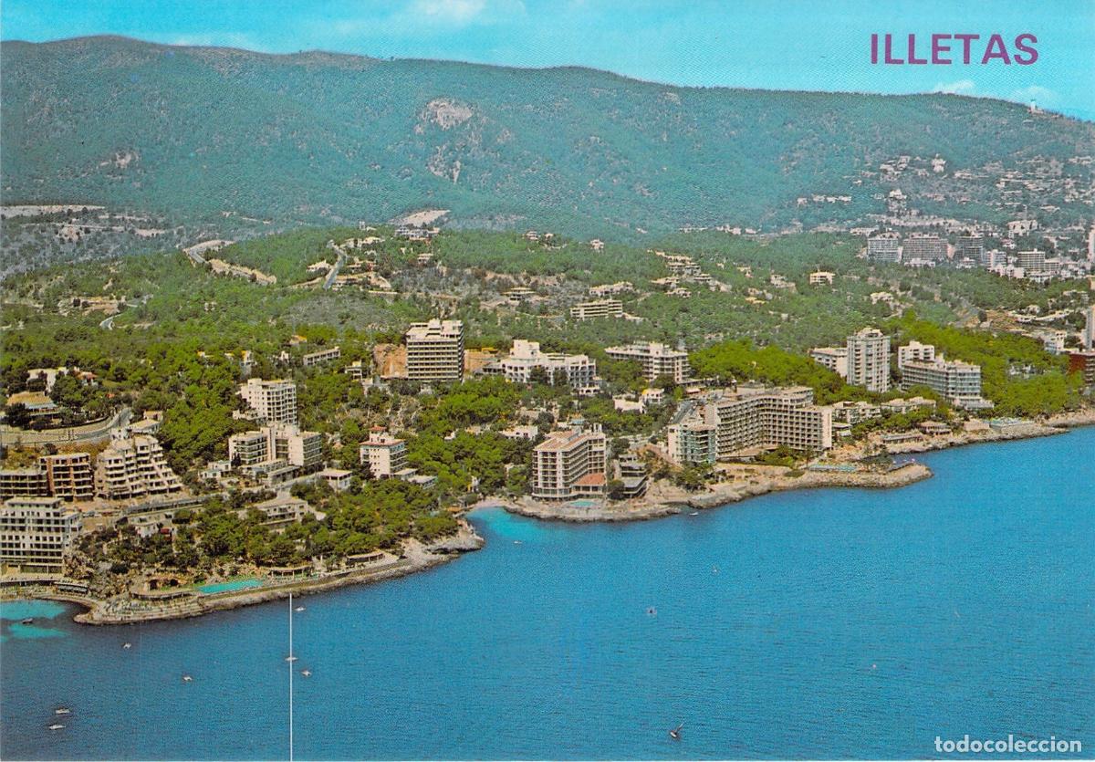 Postales: Postal de la Costa de Illetas en Mallorca con Vista A&eacute;rea