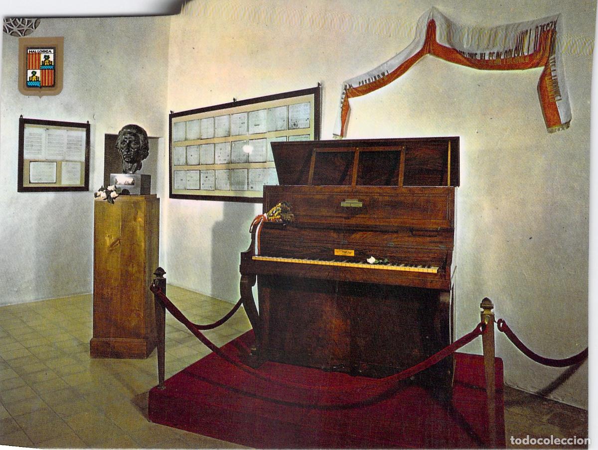 Postales: Postal Mallorca Valldemossa Celda de Chopin y Piano