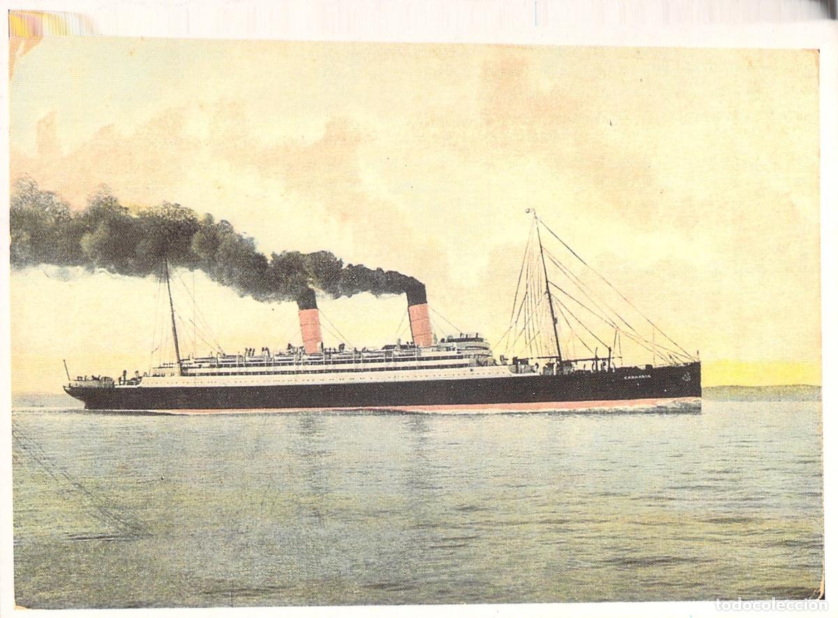 Postales: Postal Publicitaria Barclays Bank Transatl&aacute;ntico RMS Carmania