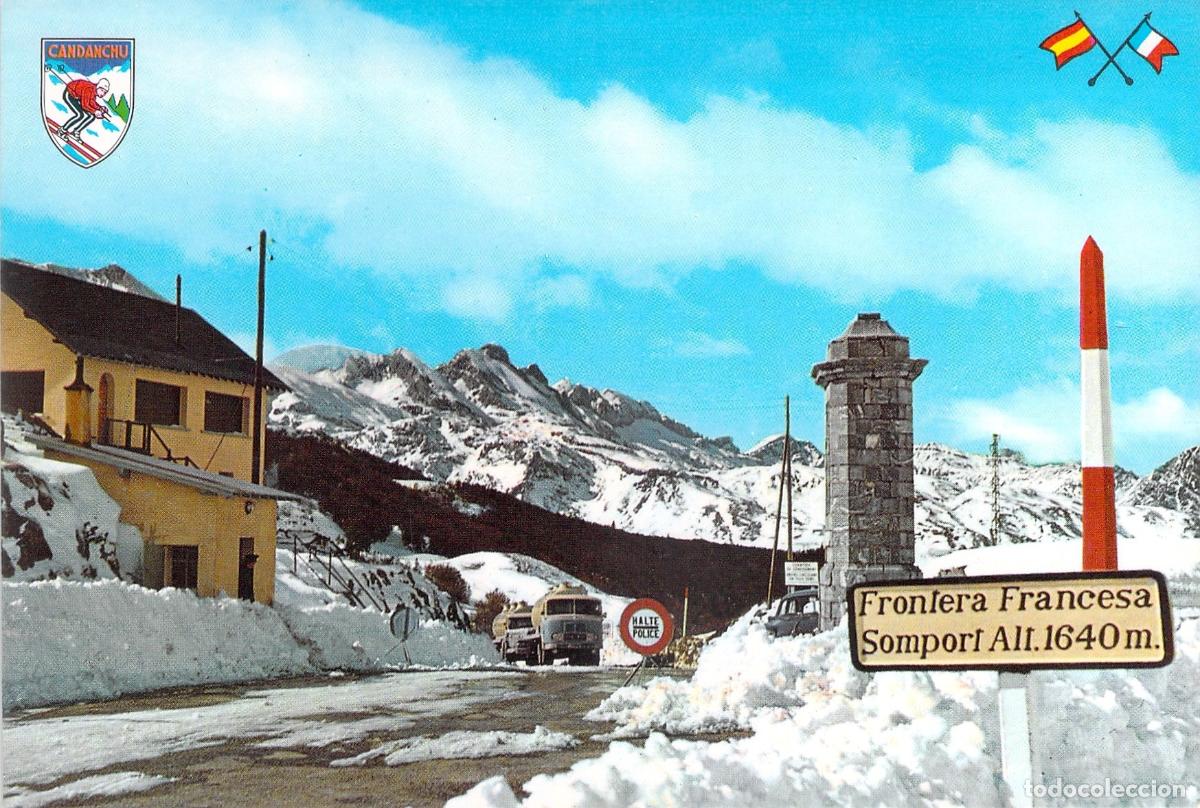 Postales: Postal del Puerto de Somport y Candanch&uacute;, Pirineo Aragon&eacute;s