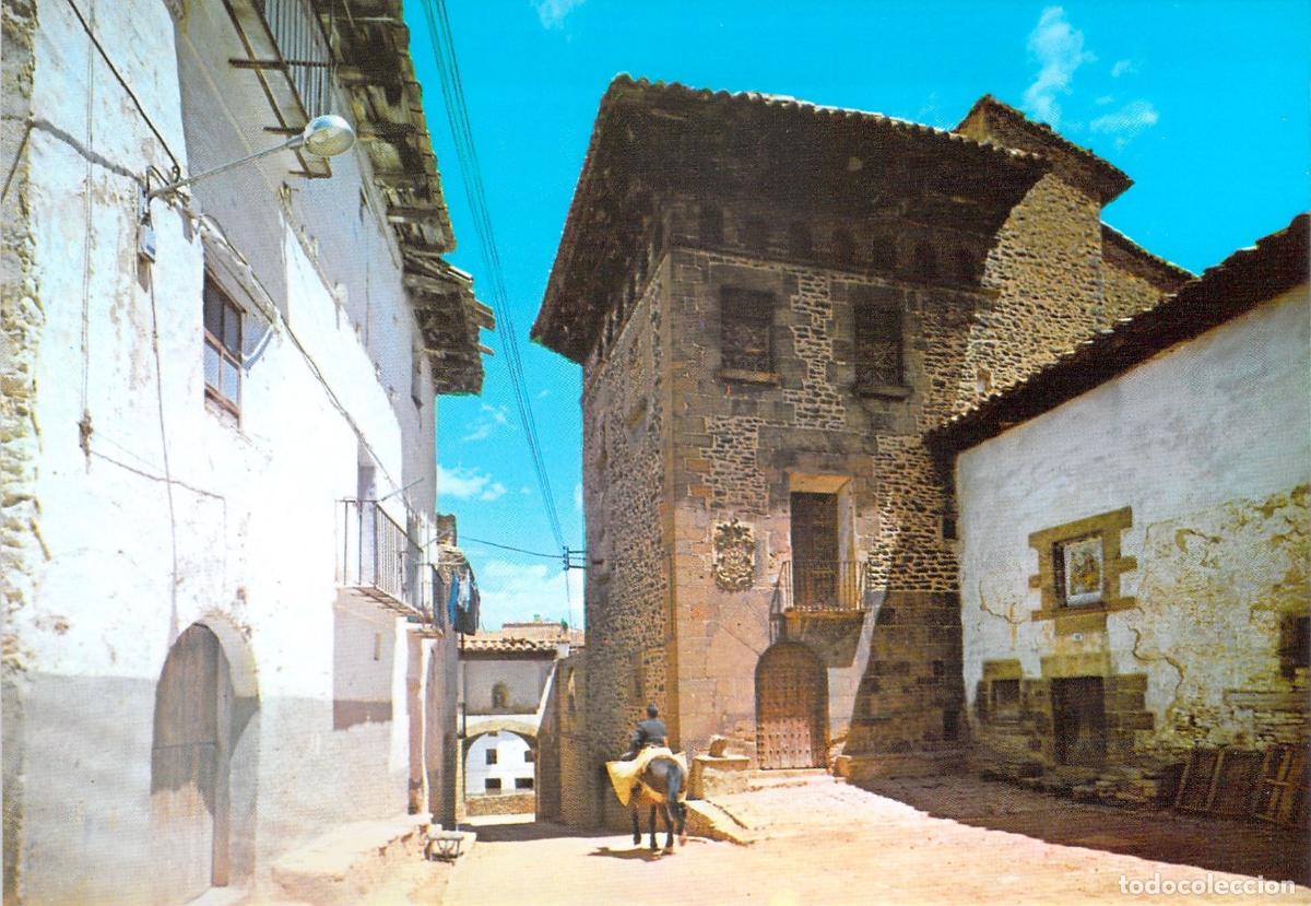 Postales: Postal de La Iglesuela del Cid, Casa Solariega y Portal de San Pablo