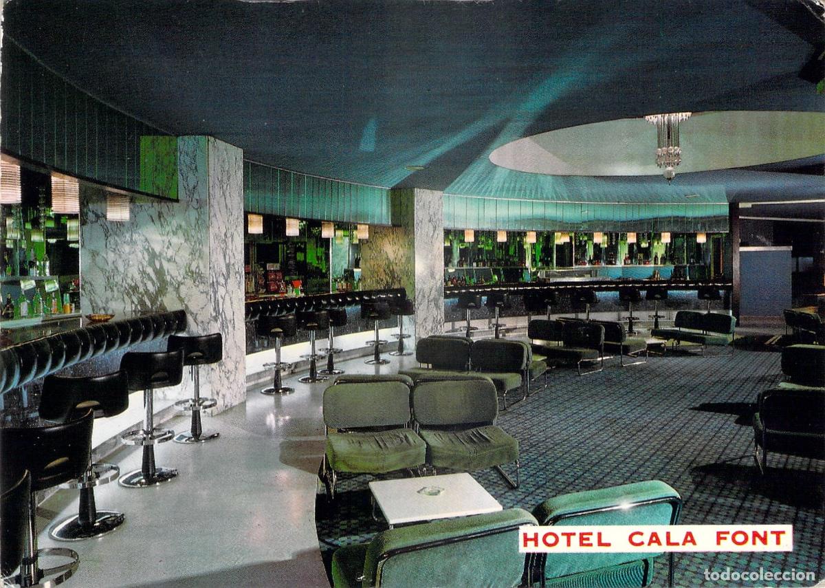 Postales: Postal del Bar del Hotel Cala Font en Salou, Costa Dorada