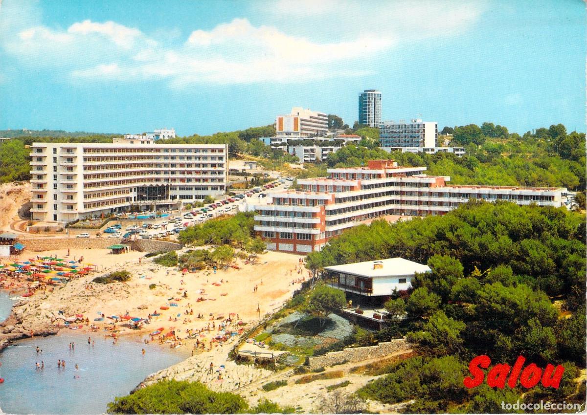 Postales: Postal Salou Costa Dorada Tarragona Playa y Hoteles