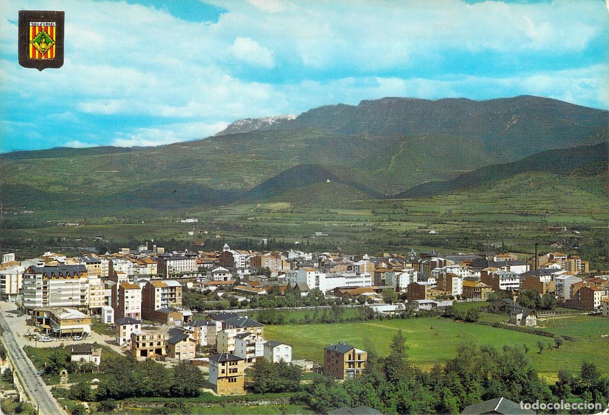 Postales: Postal de la Vista General de Seo de Urgel y la Sierra del Cad&iacute;