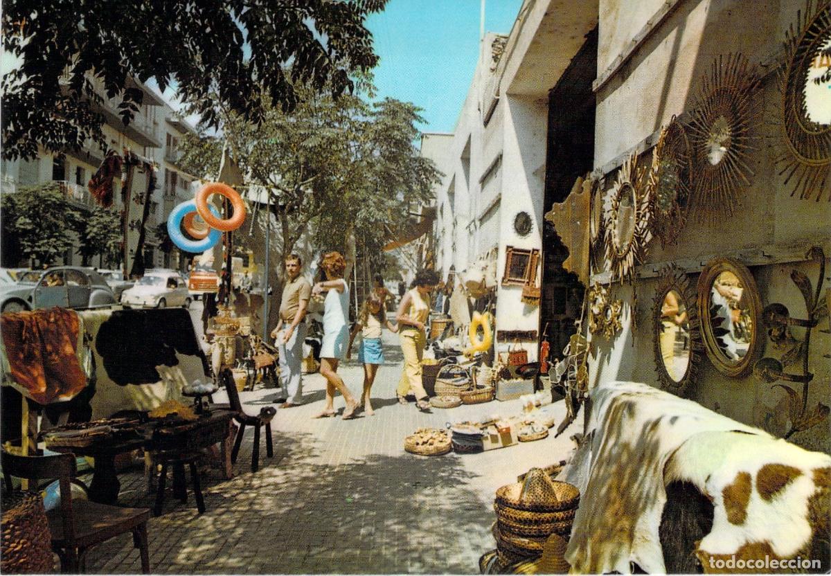 Postales: Postal de San Carlos de la R&aacute;pita, Tarragona - Calle T&iacute;pica y Tiendas