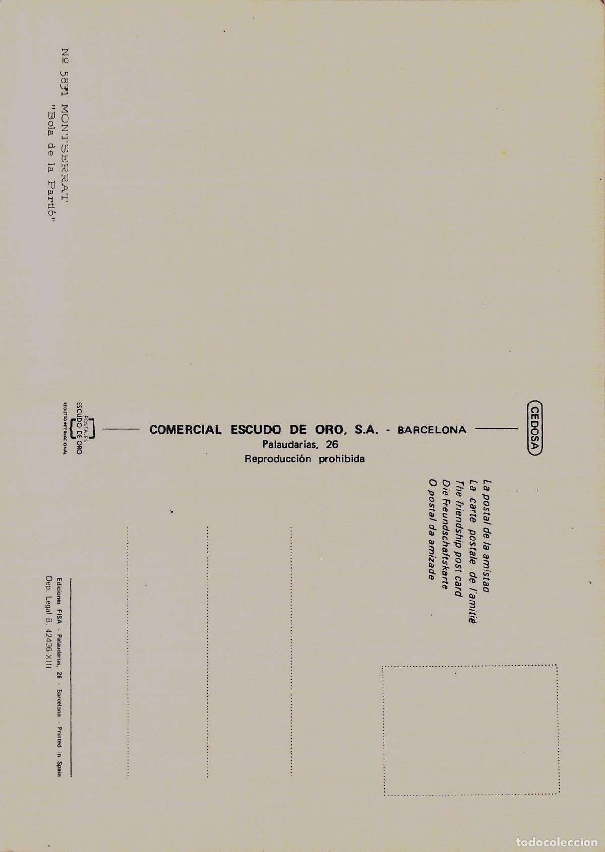 Postales: Postal de Montserrat - Roca Bola de la Parti&oacute; - Foto 2