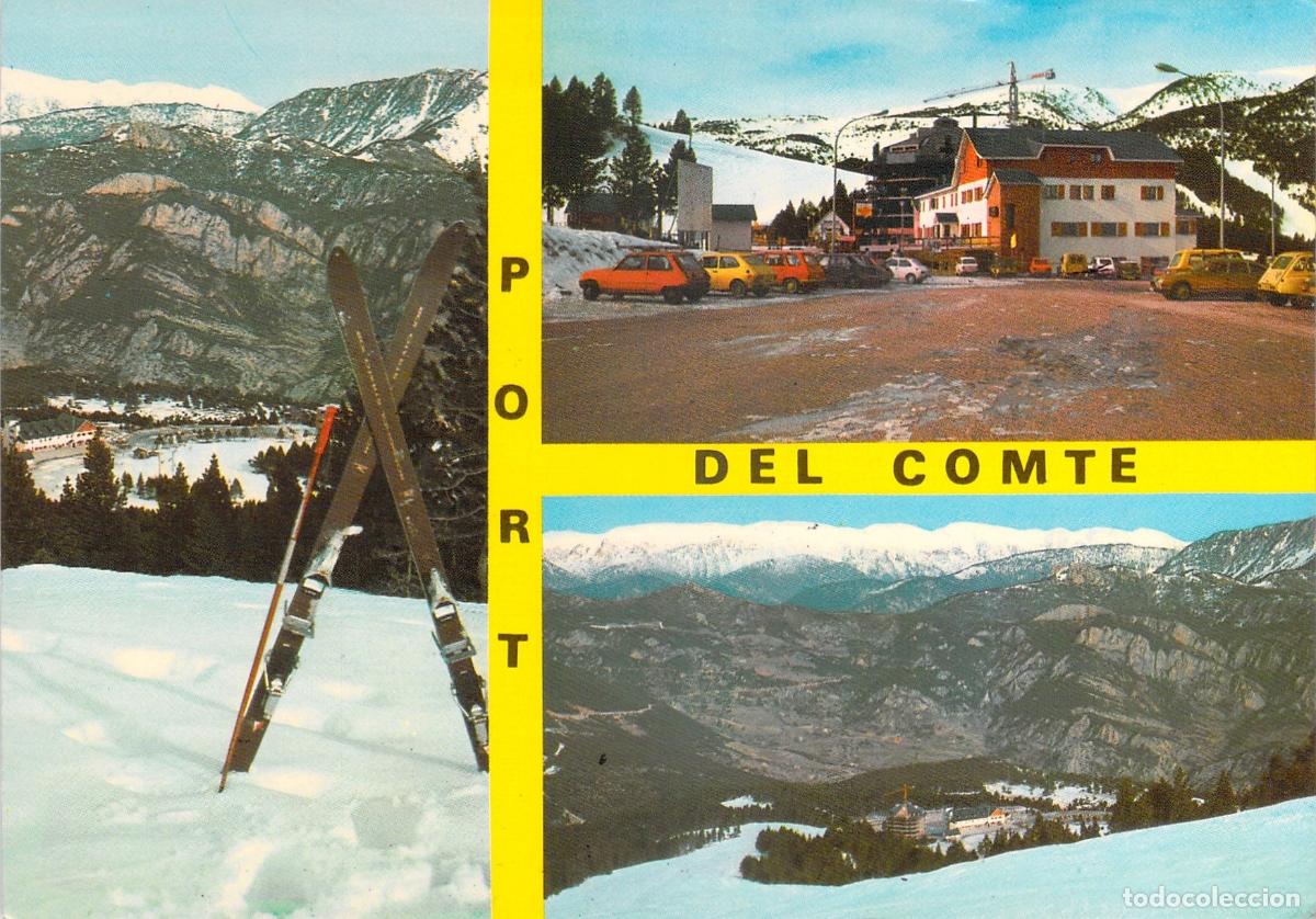 Postales: Postal de Port del Comte, Estaci&oacute;n de Esqu&iacute; y Hotel en Lleida