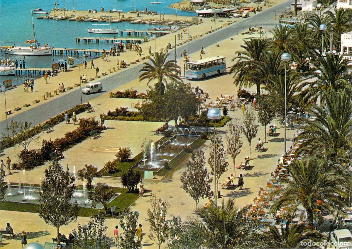 Postales: Postal de San Antonio, Ibiza - Paseo de las Palmeras