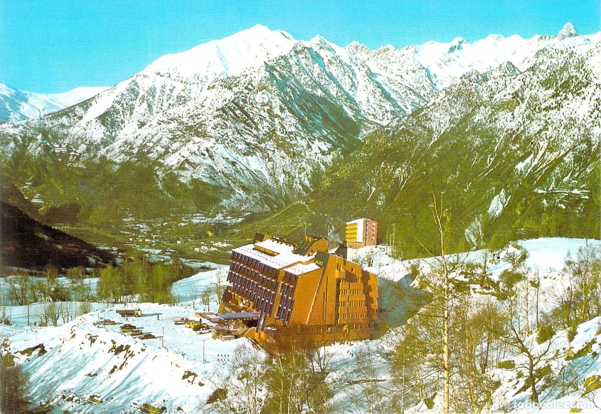 Postales: Postal Estaci&oacute;n de Esqu&iacute; Cerler Benasque Hotel Monte Alba Pirineos