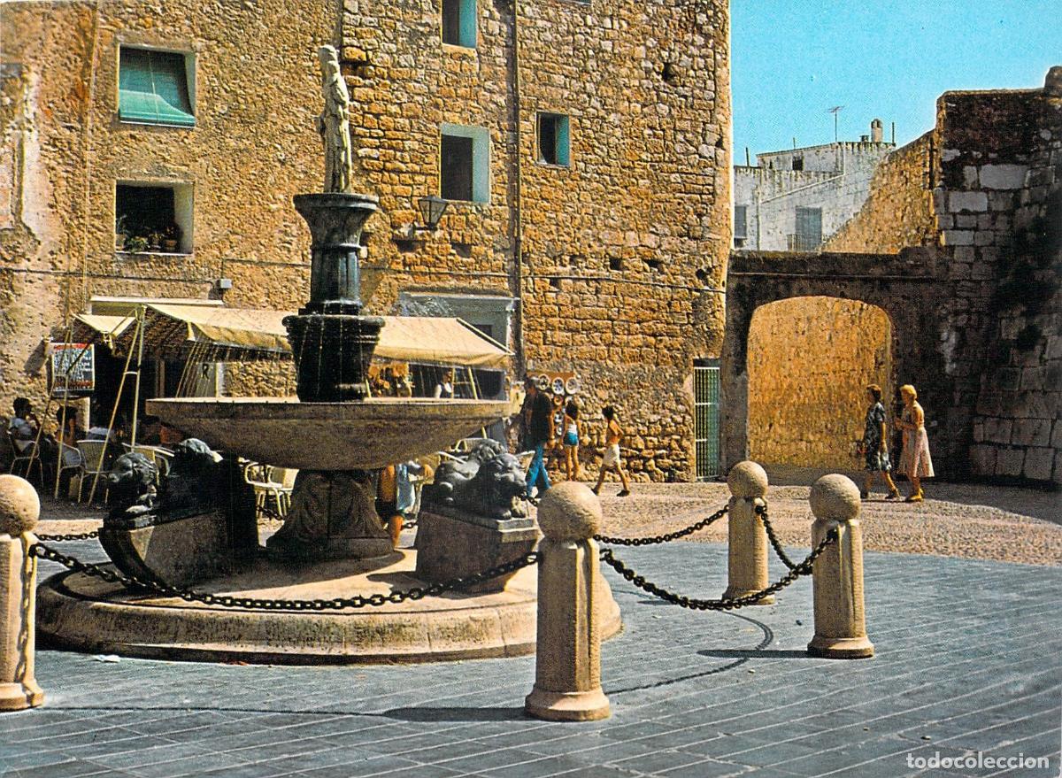 Postales: Postal Plaza de Santa Mar&iacute;a en Pe&ntilde;&iacute;scola
