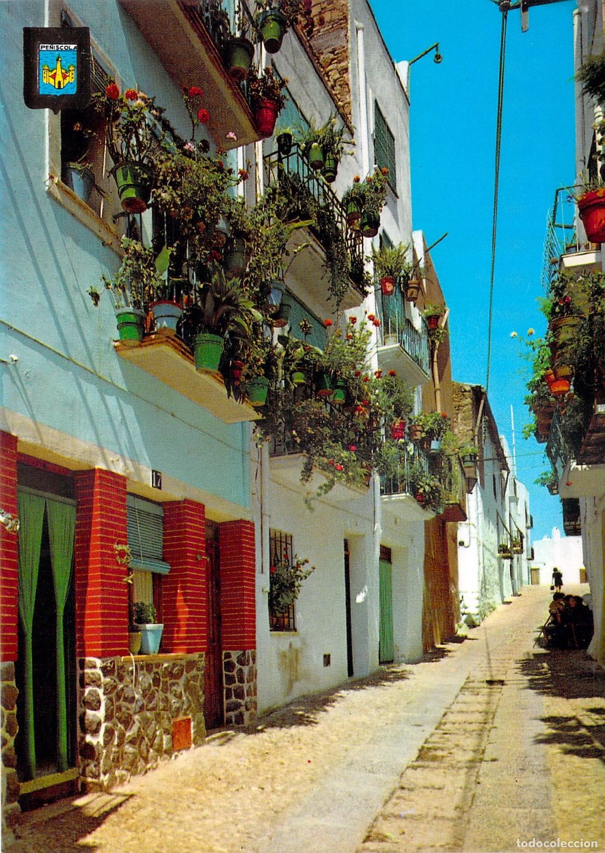 Postales: Postal de la Calle San Roque en Pe&ntilde;&iacute;scola, Castell&oacute;n