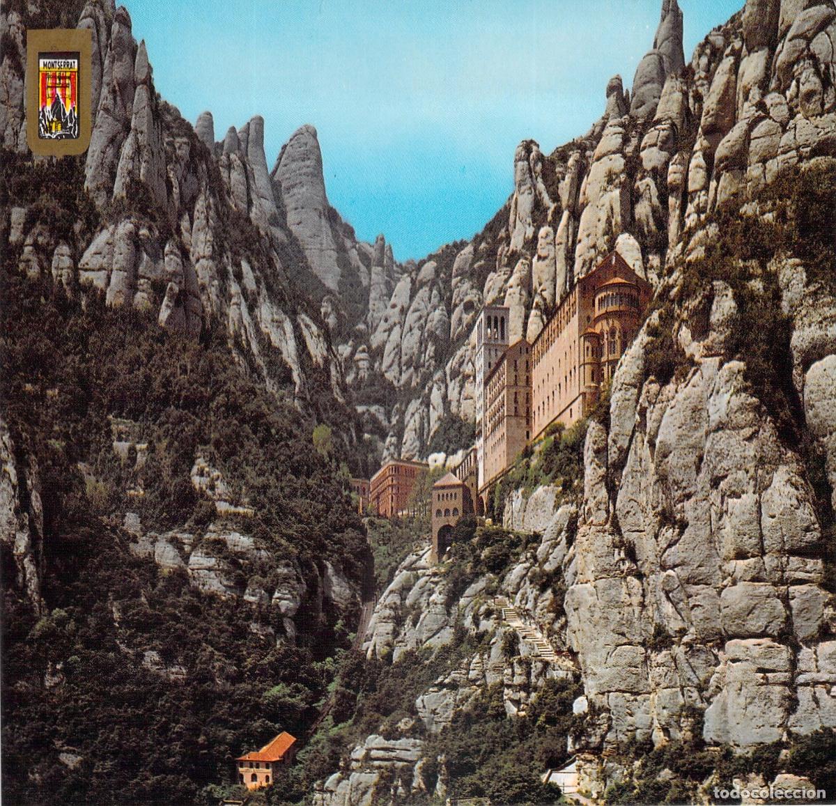 Postales: Postal Monasterio y Funicular a la Santa Cueva, Montserrat