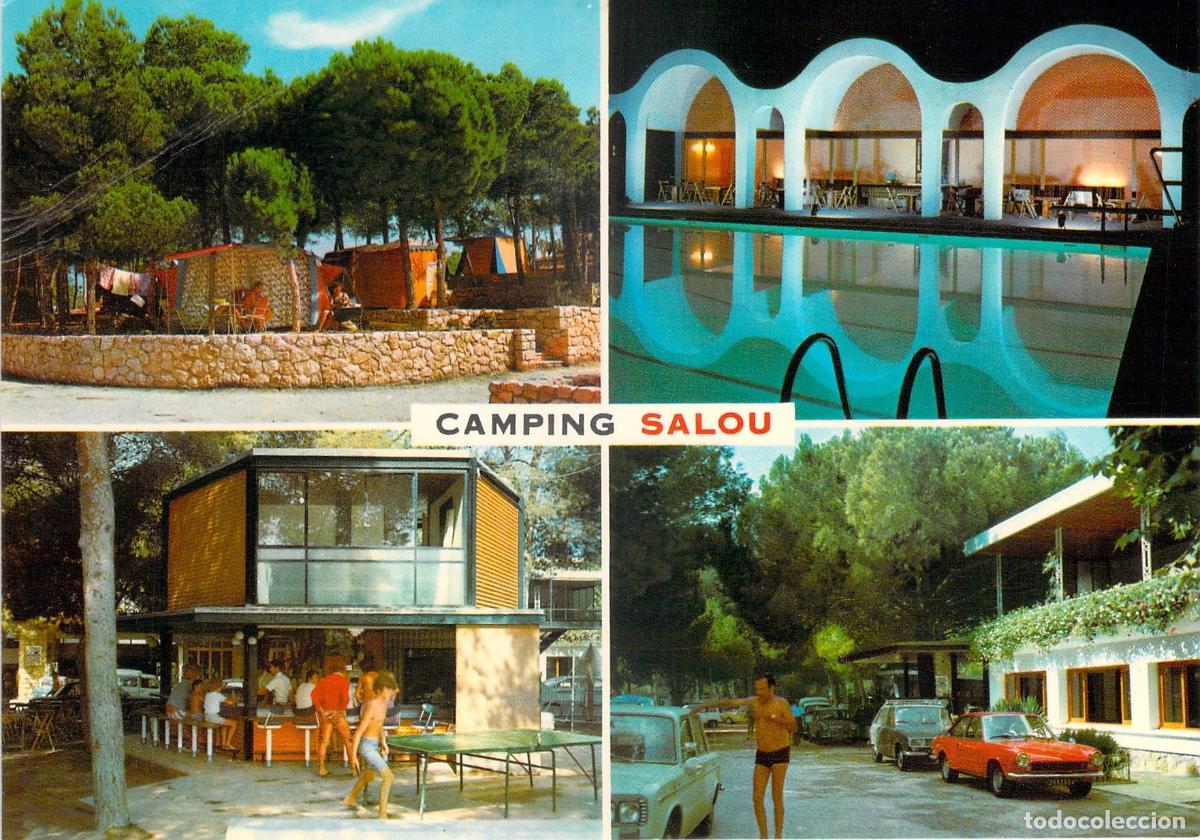Postales: Postal Multivista del Camping Salou en la Costa Dorada, Tarragona