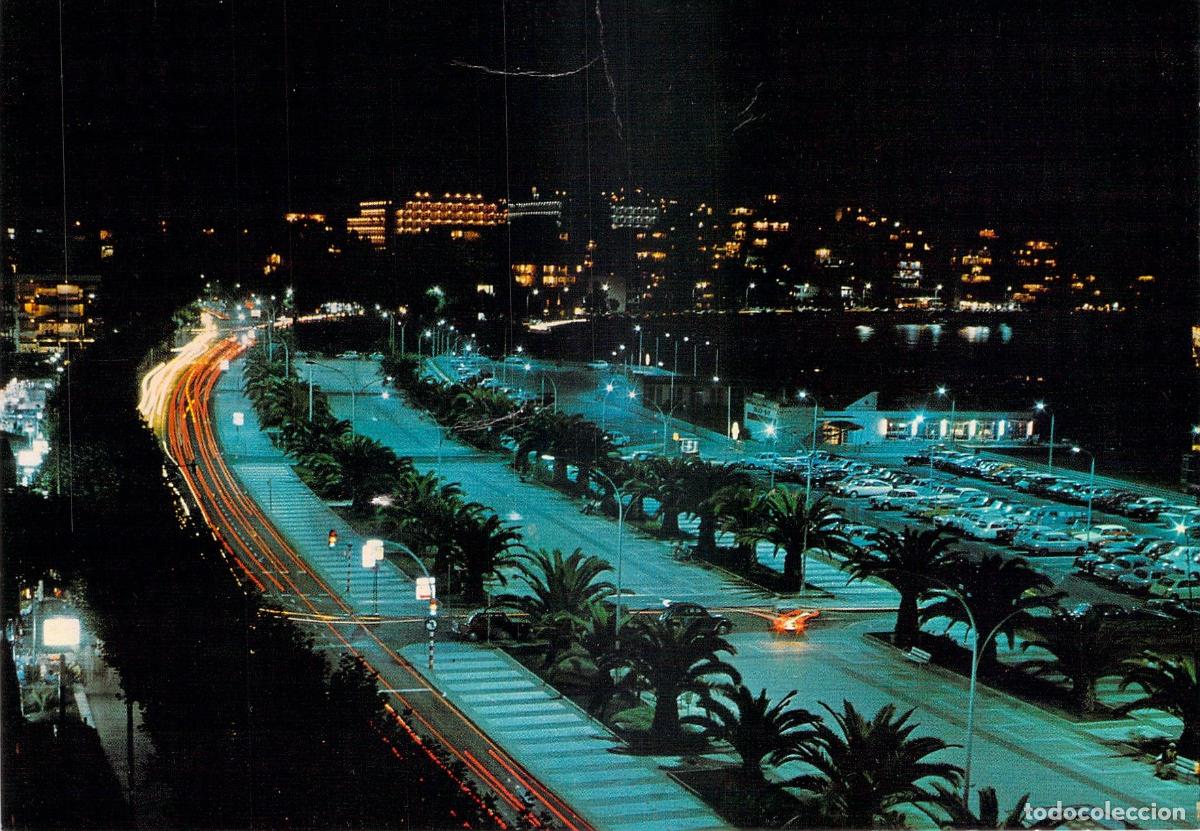 Postkarten: Postal de Salou, Paseo de Jaime I de Noche, Costa Dorada