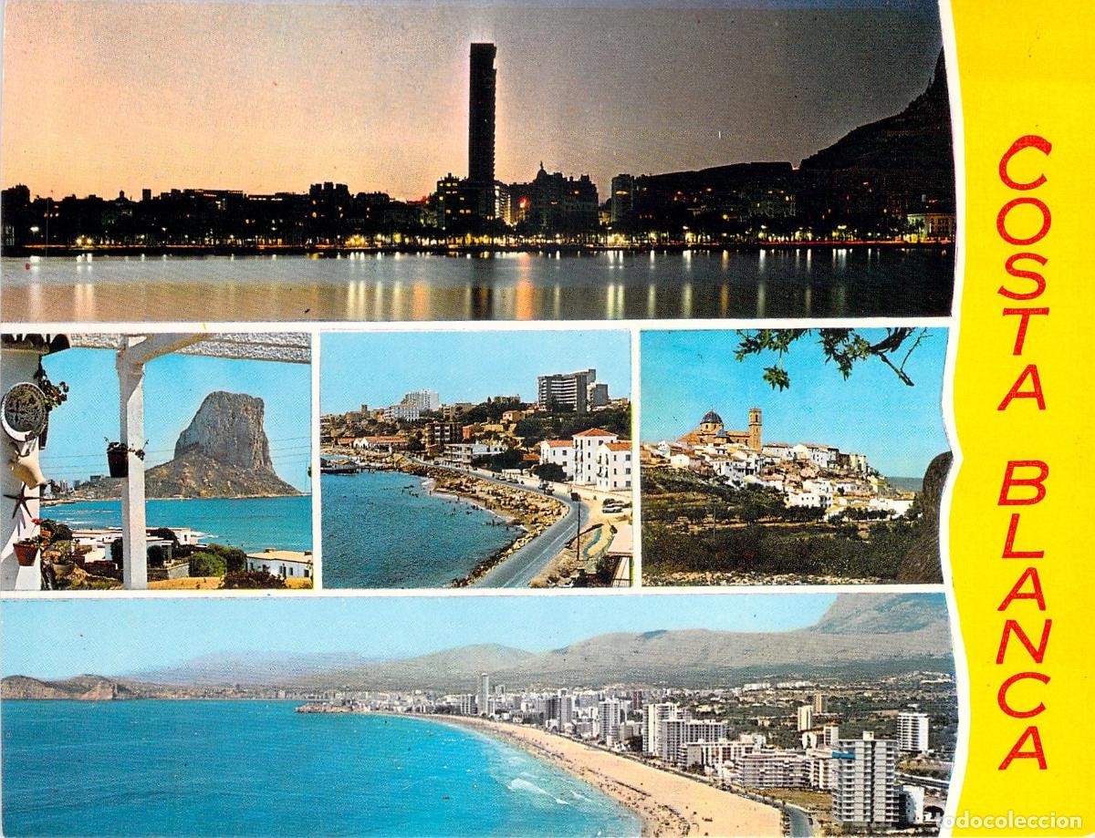Postales: Postal Multivista de la Costa Blanca - Alicante, Benidorm y Altea