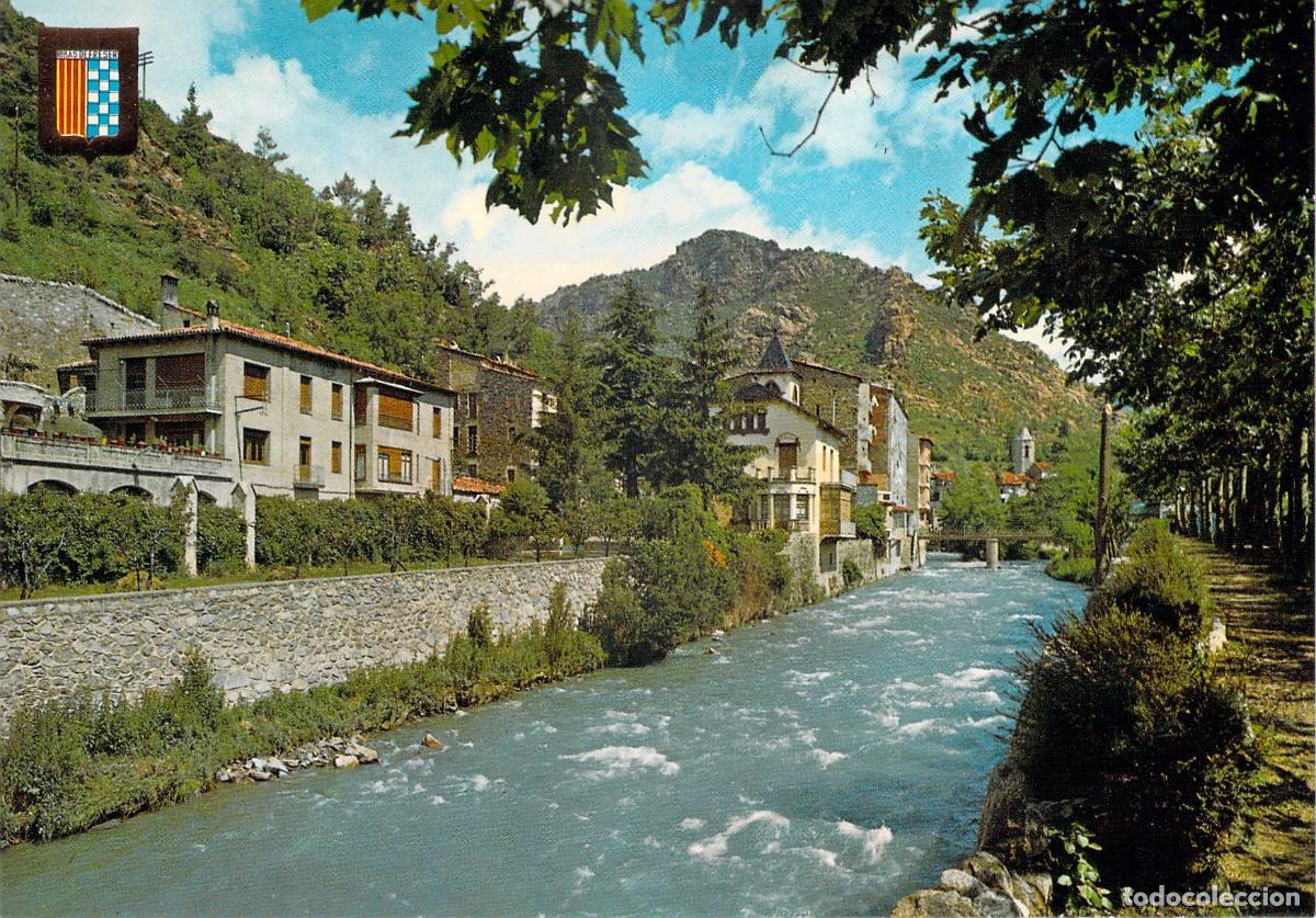 Postales: Postal de Ribes de Freser, Vista Parcial y R&iacute;o Freser