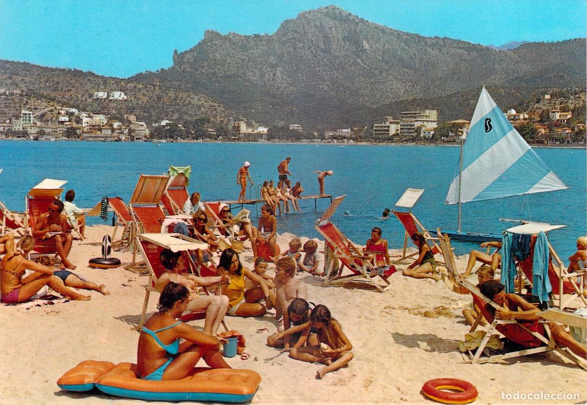 Postales: Postal Playa de S&oacute;ller Mallorca Bar Vicente Ba&ntilde;istas