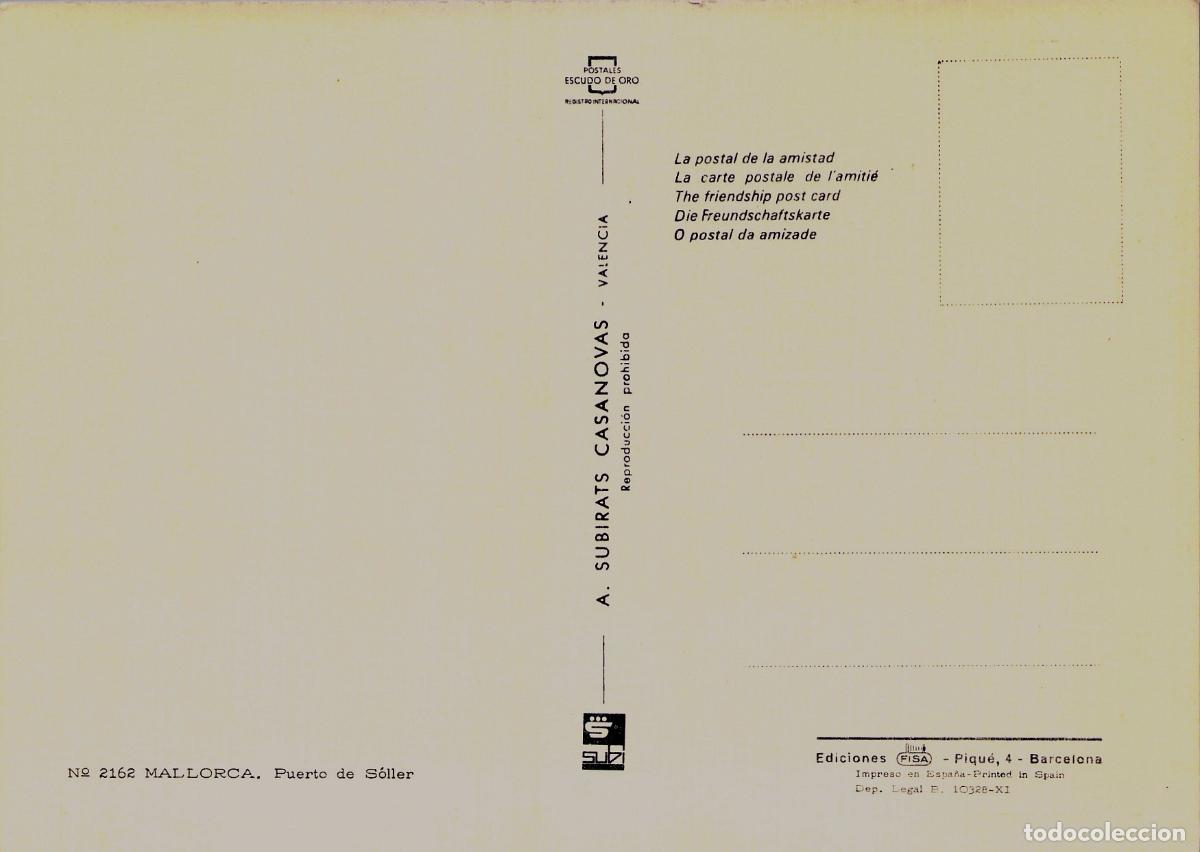 Postales: Postal Tur&iacute;stica de Mallorca - Puerto de S&oacute;ller y Naranjas - Foto 2