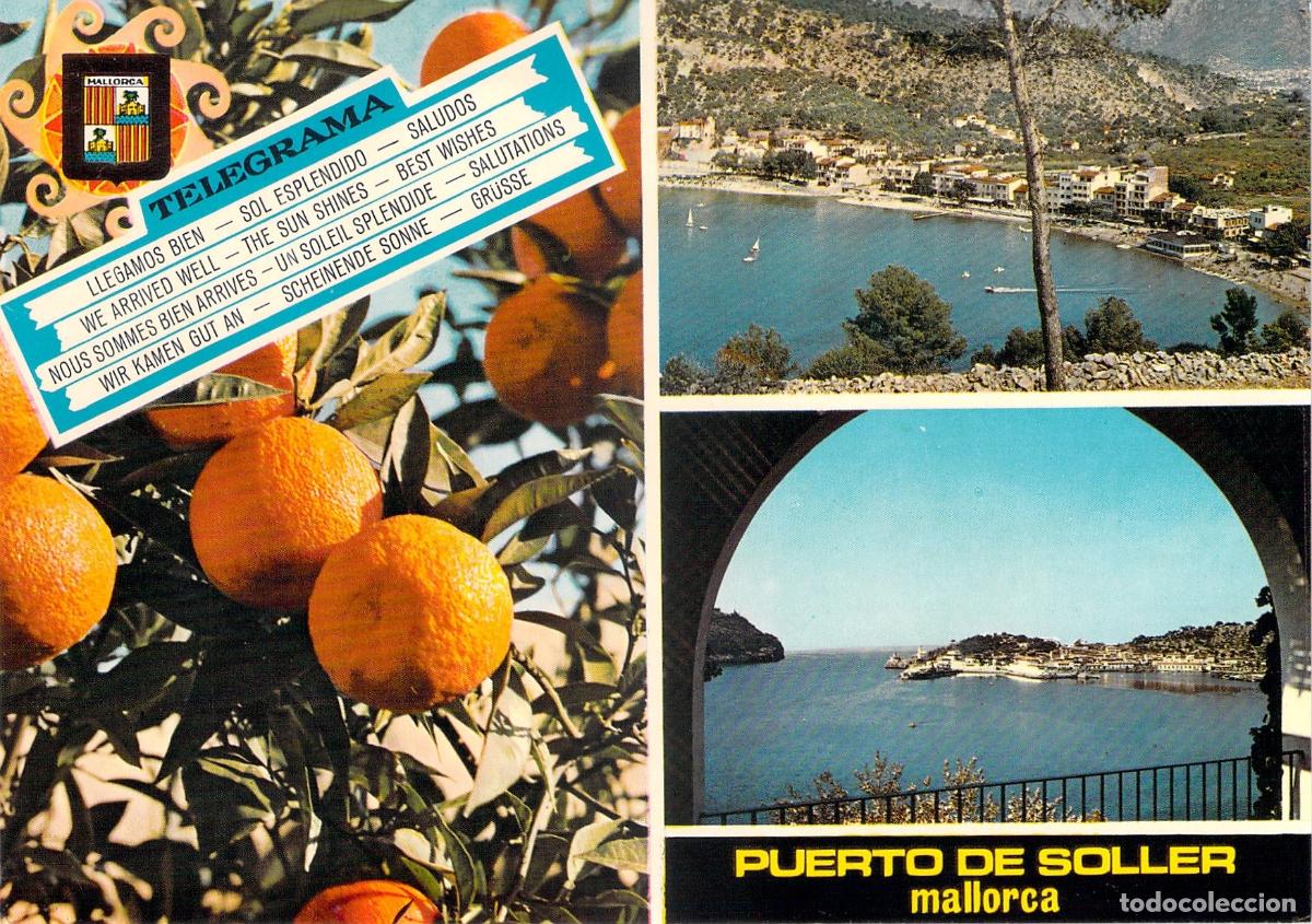 Postales: Postal Tur&iacute;stica de Mallorca - Puerto de S&oacute;ller y Naranjas