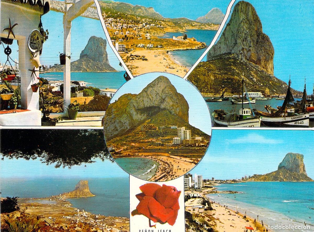 Postales: Postal Multivista del Pe&ntilde;&oacute;n de Ifach en Calpe, Alicante