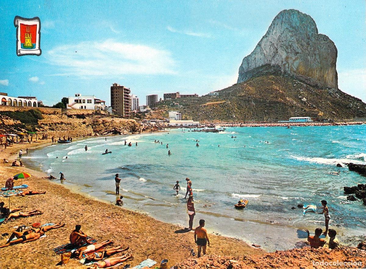 Postales: Postal de Calpe, Pe&ntilde;&oacute;n de Ifach y Playa en Alicante
