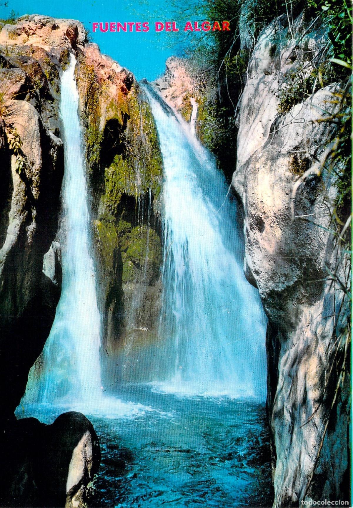 Postales: Postal de las Fuentes del Algar, Cascada Toll de la Caldera, Alicante