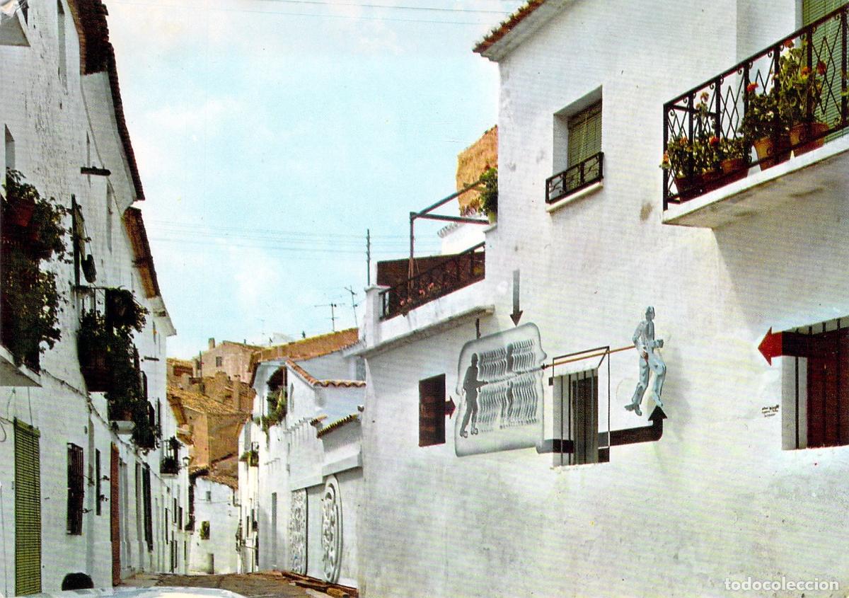 Postales: Postal Altea Pintura Mural de Antoni Mir&oacute; en Calle Honda