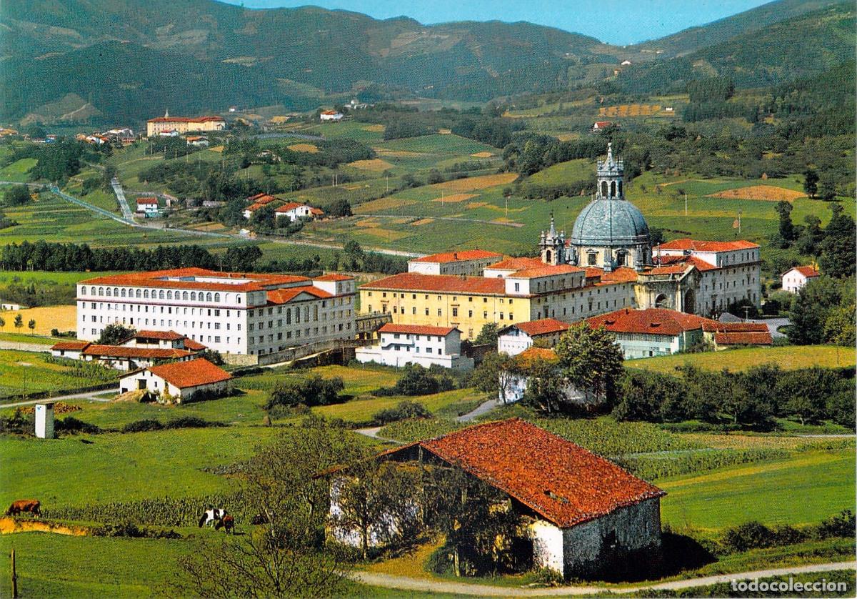 Postales: Postal Santuario de Loyola Vista General de Azpeitia Guip&uacute;zcoa